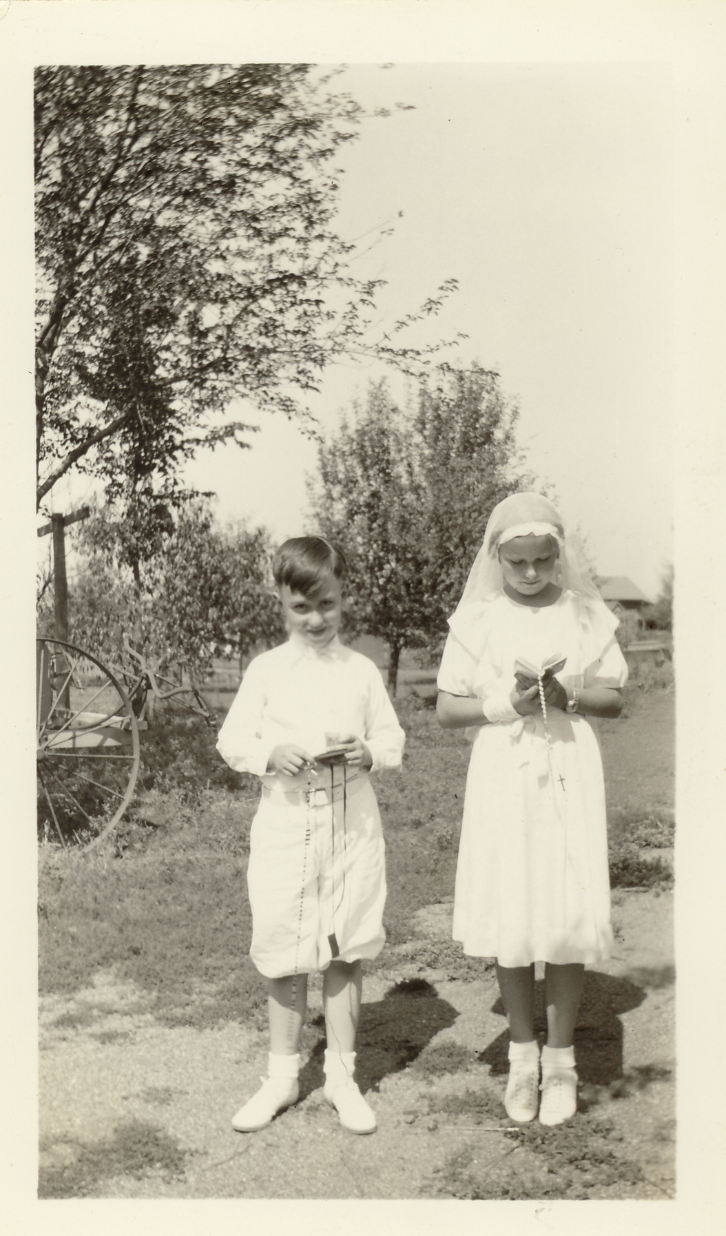 Harry and Marlynn communion.  August 23, 1936